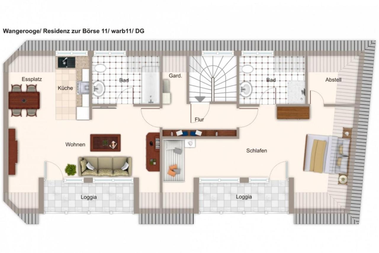 Residenz Zur Boerse Residenz Zur Boerse 11 Apartment Вангероге Екстериор снимка